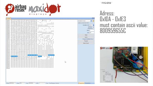 Audi - 8D0959655C Bosch 0285001176 - 68HC11E20 Airbag control unit смотреть онлайн