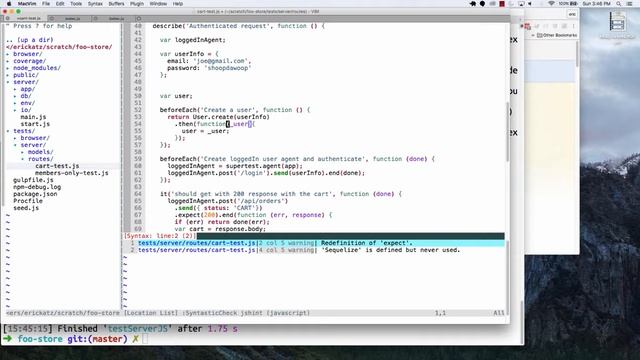FSG - Server Side Route and Test смотреть онлайн