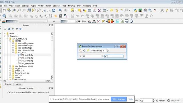 Zoom to coordinate Qgis смотреть онлайн