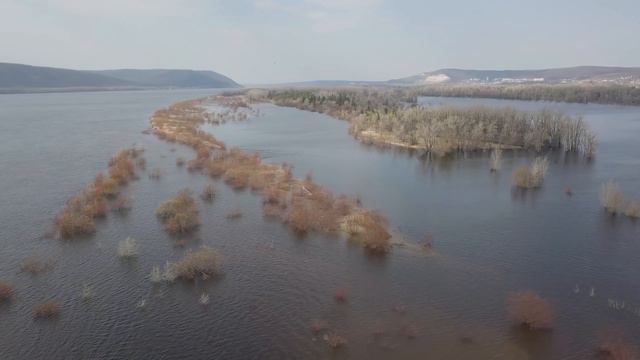 Остров Зелёненький / половодье на Волге в Самаре смотреть онлайн
