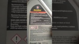 HAVOLINE coolant xtanded life