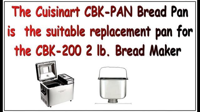 Cuisinart Bread Maker CBK 200 Replacement Parts смотреть онлайн