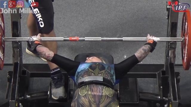 Anja Schreiner - 5th Place 405kg Total - 47kg Class 2019 Womans IPF World Open смотреть онлайн