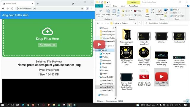 Flutter web - drag and drop files Upload - [Preview] source code in description link смотреть онлайн