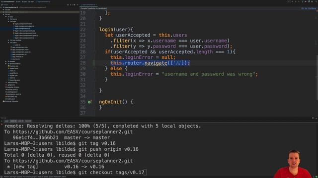 Go to a specific route from within the login component смотреть онлайн