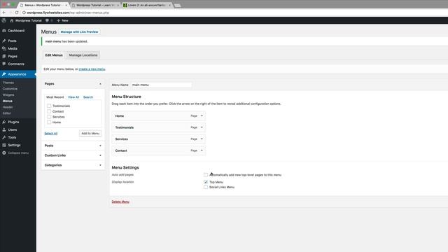 Wordpress menu and submenu смотреть онлайн