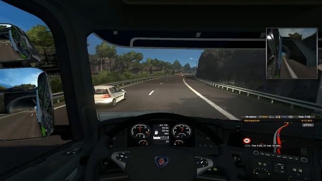 ETS2 V1.28 ProMods V2.18 + RusMap V1.7.4  : Uppsala(Sweden) -   Västerås(Sweden)