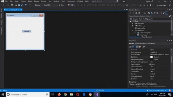 C# Button Click Event - Button With Click Event in C# Visual Studio 2022 - Button C#