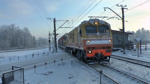 ТЭС-ПСС-1К-016 со снегоуборочной машиной смотреть онлайн