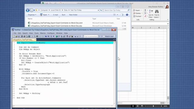 Fast Tip Friday - Export Excel Comments to Word Doc смотреть онлайн