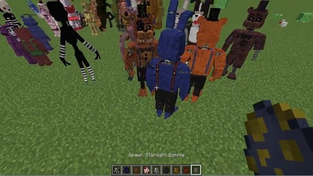 Minecraft fnaf mod showcase Mobs and items!! смотреть онлайн
