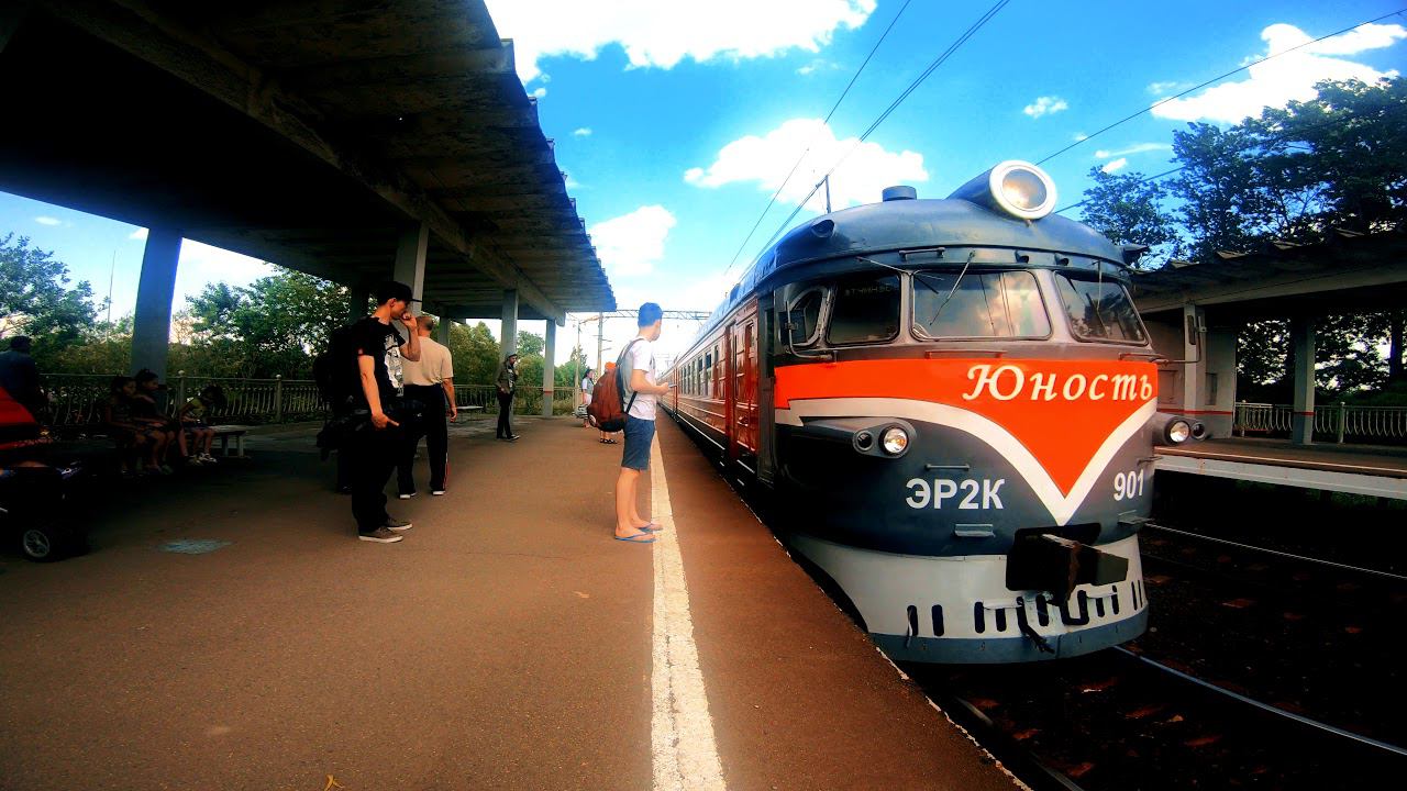 Юность - ЭР2К-901 Электричка. Санкт-Петербург Июнь 2019 г. РЖД