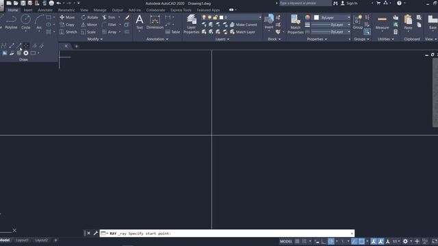 AutoCad 14 : Construction line and Ray смотреть онлайн