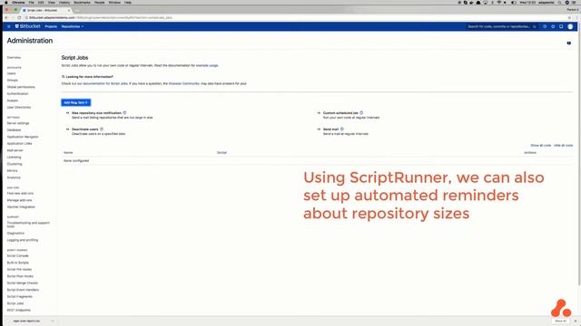 How to view repository sizes in Bitbucket Server using ScriptRunner смотреть онлайн