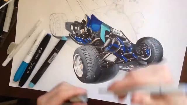 Sketch. project YAMAHA YFZ 600 RS / 4 ZYLINDER смотреть онлайн