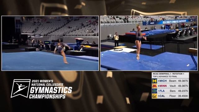 Kyana George Floor California @ NCAA Semifinals 1 2021 9.900 смотреть онлайн