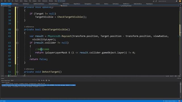 AI Detecting Player in Unity 2D - Tank game tutorial P8 смотреть онлайн