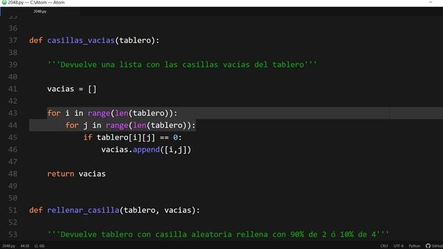 Python - Nivel 25 - Reto 6 - Juego 2048 (2/3) - Creando tablero смотреть онлайн