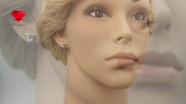 Bije.ru: Серьги в форме бантика-подвески с золотым покрытием и кристаллами Swarovski Rikke (Рикке) смотреть онлайн