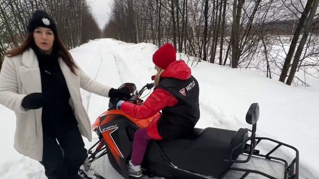 Снегоход Motax Snow Cat 150. Лучший снегоход для подростков! смотреть онлайн