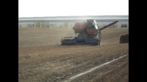 Уборка льна комбайном ск-5 Нива