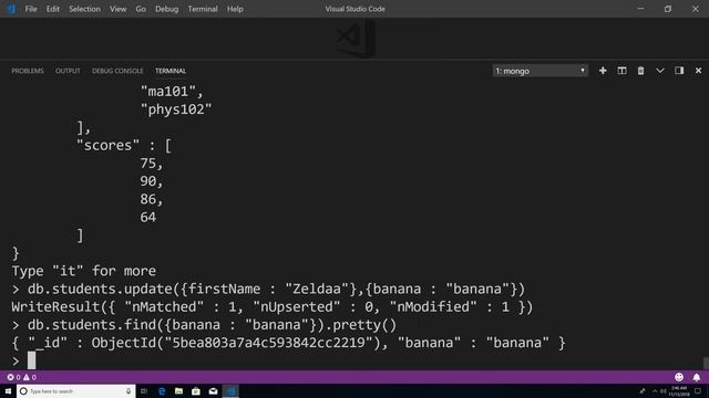 Updating Documents with the Update,UpdateOne, and UpdateMany Methods in MongoDB смотреть онлайн
