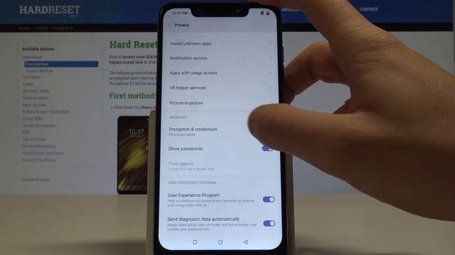 How to Clear Credentials on XIAOMI Pocophone F1 - Remove User Licences смотреть онлайн
