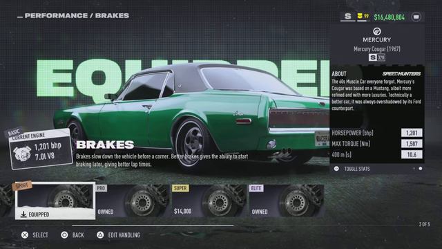 Nfs Unbound (S class build) Mercury Cougar (1967) смотреть онлайн