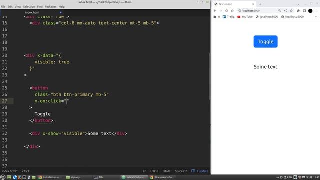 Learn Alpine js in practice #1: Alpine js project - get data from API | Alpine.js course смотреть онлайн