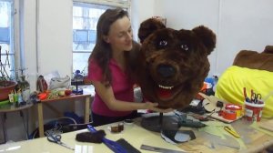 МК Ростовая кукла Медведь Бурый голова / Изготовление ростовых кукол