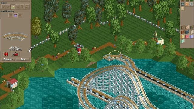 Roller Coaster Tycoon Deluxe Walkthrough: Leafy Lake Part 1 смотреть онлайн