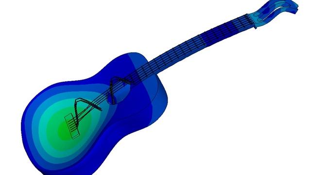 Modal analysis of an acoustic guitar by finite element 1 смотреть онлайн