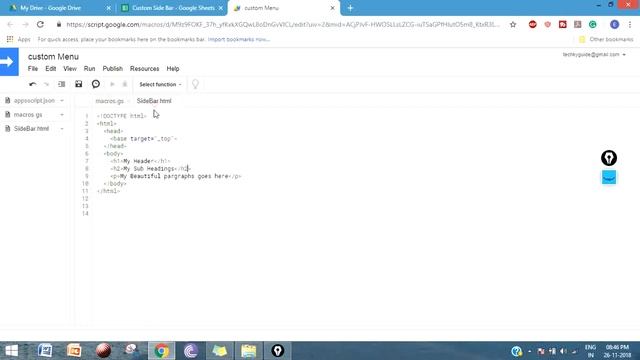 How To Create A Sidebar In Google Sheets