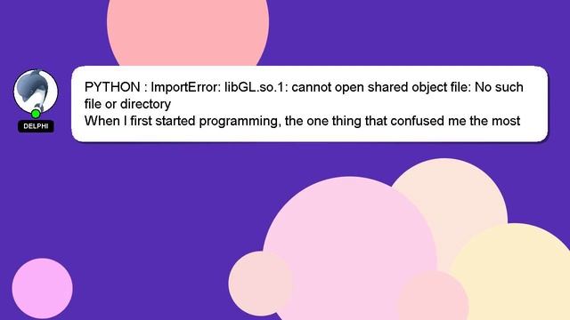 PYTHON : ImportError: libGL.so.1: cannot open shared object file: No such file or directory смотреть онлайн