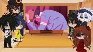 Anime characters react to each other | Evangelion, Wonder Egg Priority | 1/3 | Gacha club.