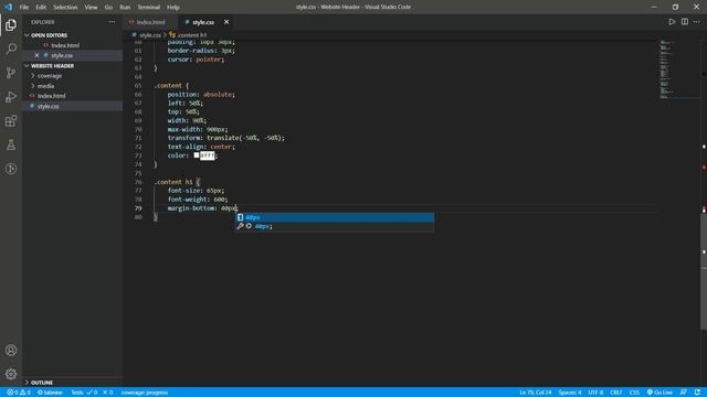 Make A Website Header Using HTML, CSS | Add Background Video On HTML смотреть онлайн