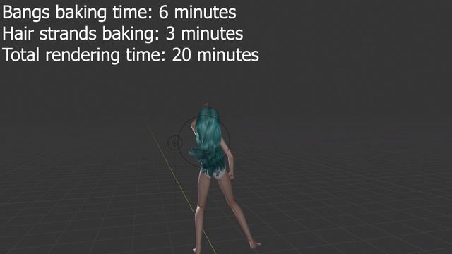 MMD x Blender hair simulation/physics смотреть онлайн