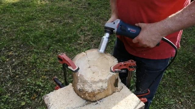Фрезы и оснастка болгарки для вырезания деревянной посуды (чаши, вазы, куксы) смотреть онлайн