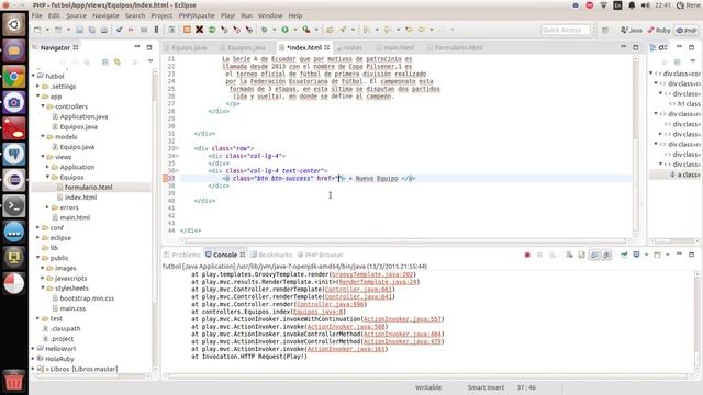 Insercion y Eliminacion en Play Framework смотреть онлайн