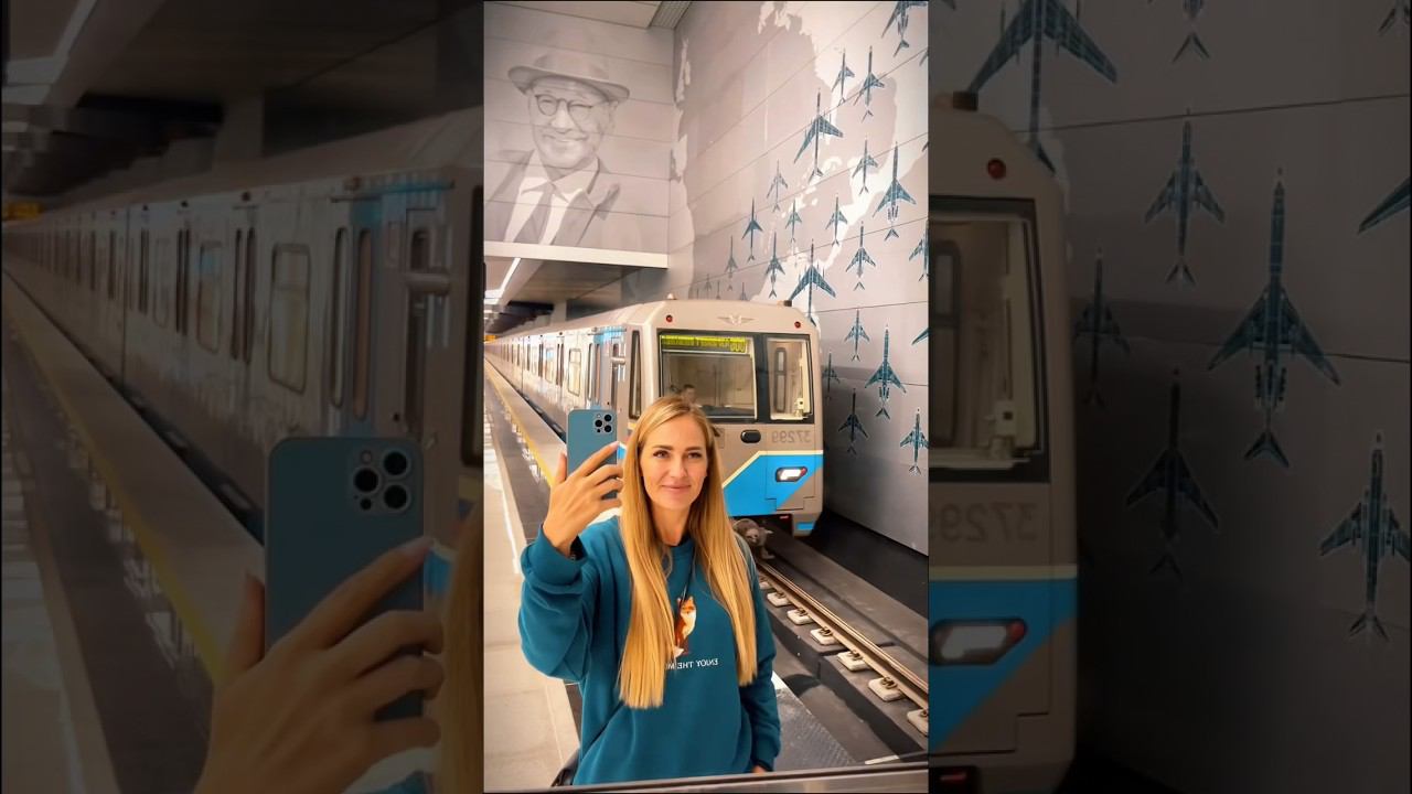 Станция метро Внуково на Солнцевской линии #авиация #самолет #метровнуково #VKO #АэропортВнуково