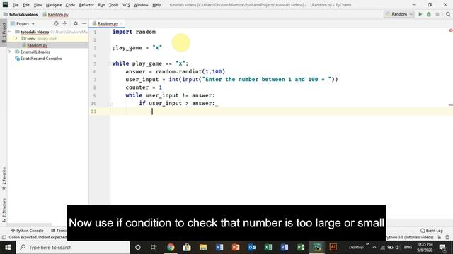 Guess the Number, Python tutorial for beginner смотреть онлайн