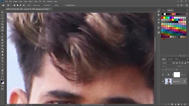 How to Remove Face Mark With Patch Tool I Adobe Photoshop CC 2019 Tutorial смотреть онлайн
