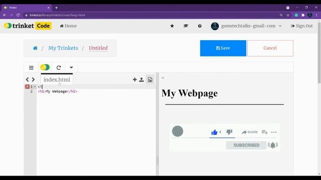 HTML 5 for kids - Introduction to HTML 5 | HTML using Trinket | easy tutorial for kids смотреть онлайн