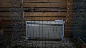 Обогрев курятника конвектором // Содержание кур зимой // Нескучная жизнь в деревне