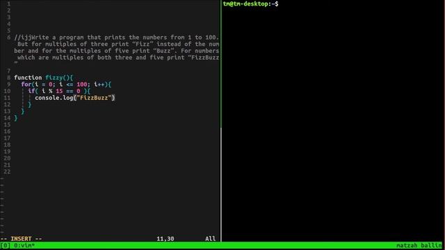Javascript Practice FizzBuzz смотреть онлайн