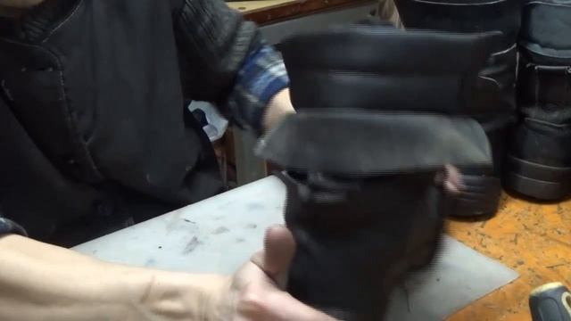 Мужские берцы, ремонт верха обуви смотреть онлайн