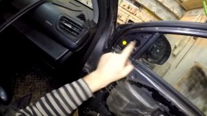 Как снять/заменить зеркало заднего вида Kia Rio 2011-2017год