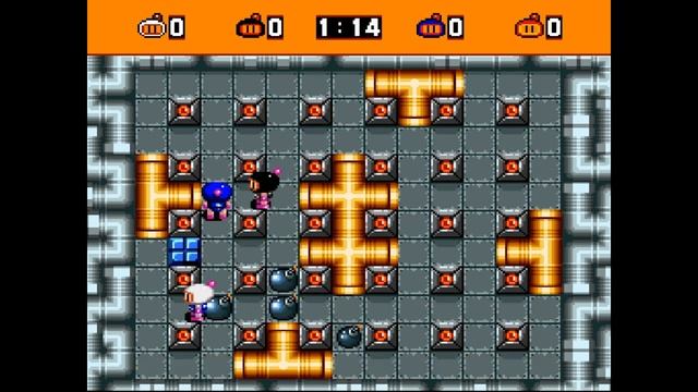 Super Bomberman - Battle Mode all Stages: Level 10 (Hard Mode) смотреть онлайн