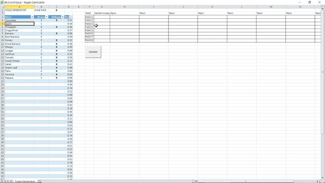 Automatic Team Generator (Excel/VBA) смотреть онлайн