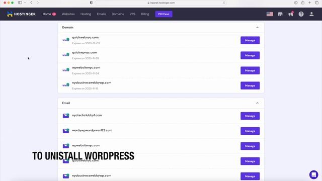 How to Unistall Wordpress and Install WP With Hostinger смотреть онлайн